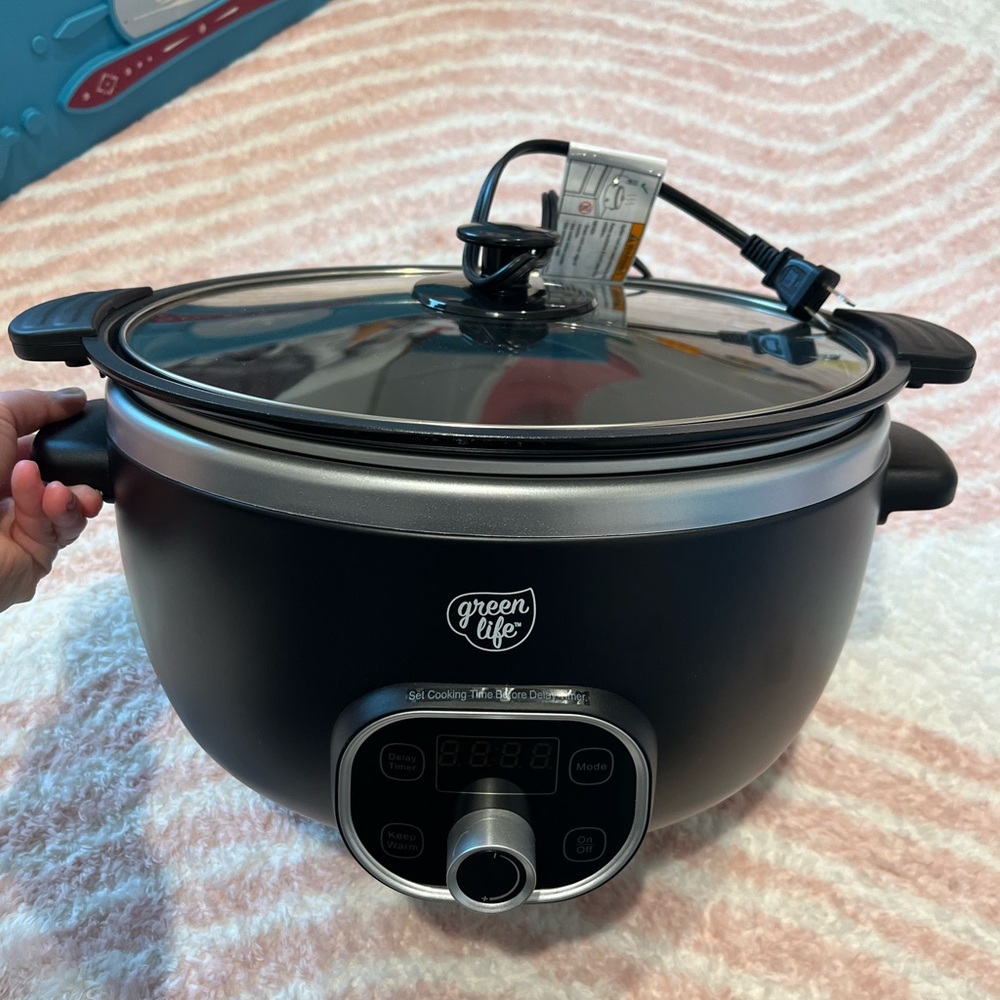 GreenLife Digital Slow Cooker - Black